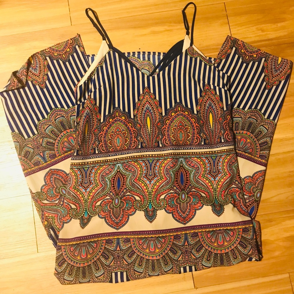 (NWT!) Greylin Multi-patterned Maxi Dress ☀️